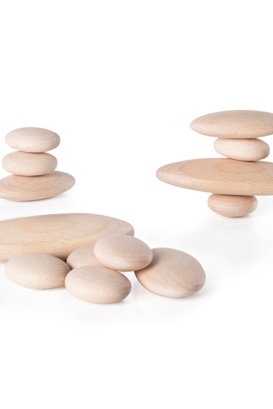 Wood Stackers - River Stones