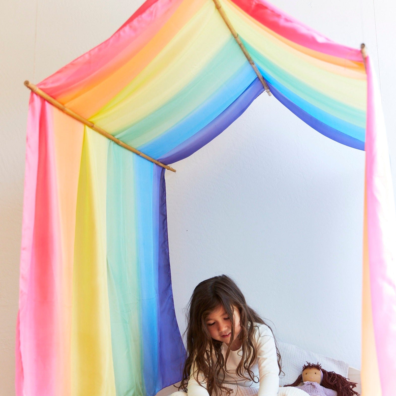 Sarah's Silks Double Rainbow Playsilk