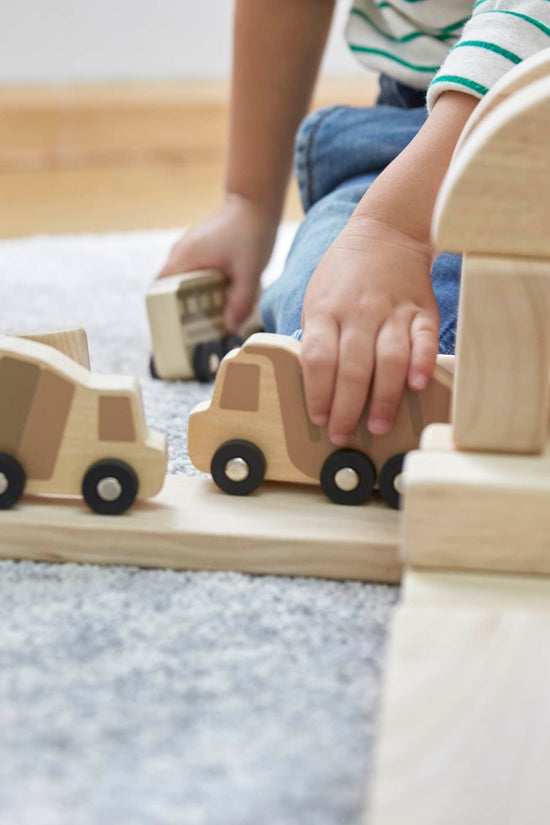 Mini Wooden Trucks - Set of 10