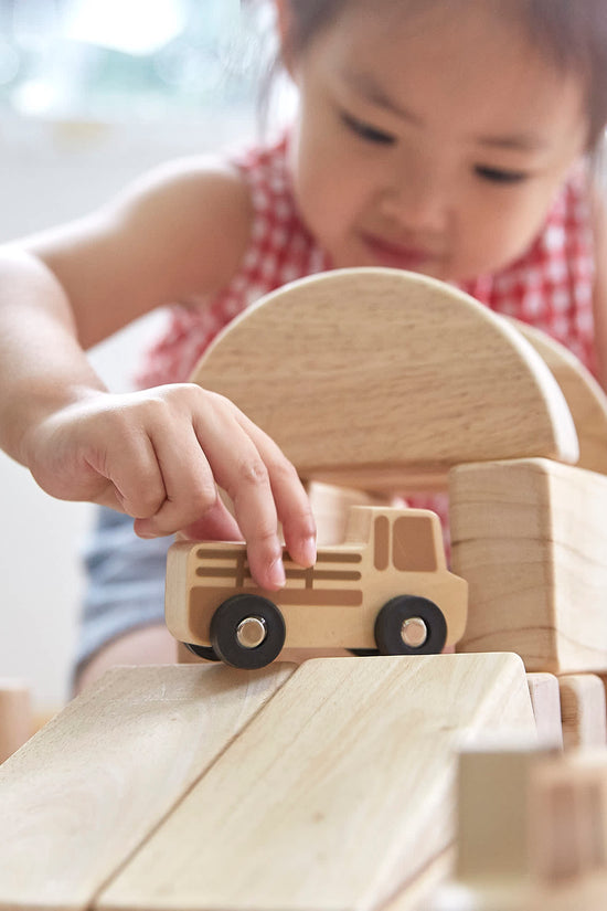 Mini Wooden Trucks - Set of 10