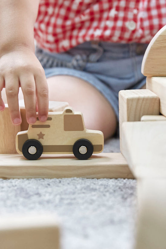 Mini Wooden Trucks - Set of 10