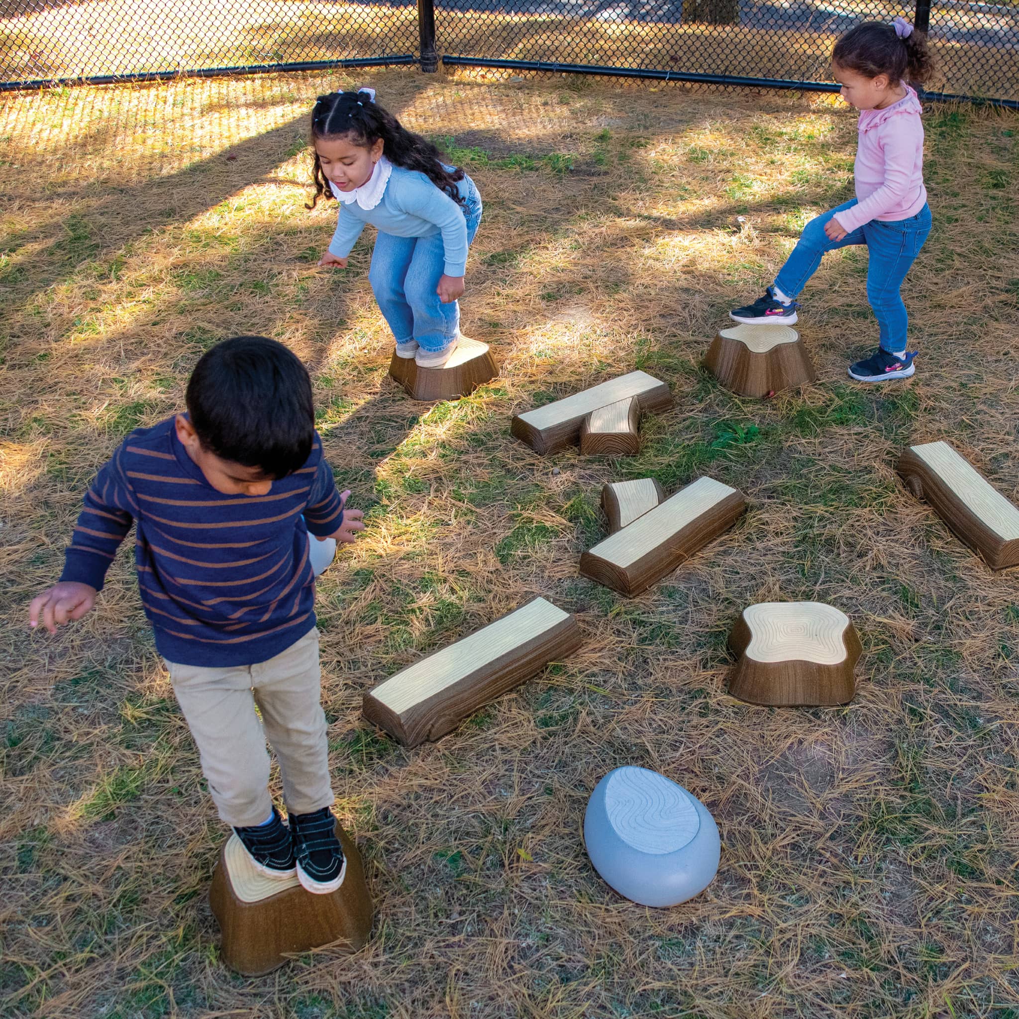 Timber Trail Stepping Logs Set