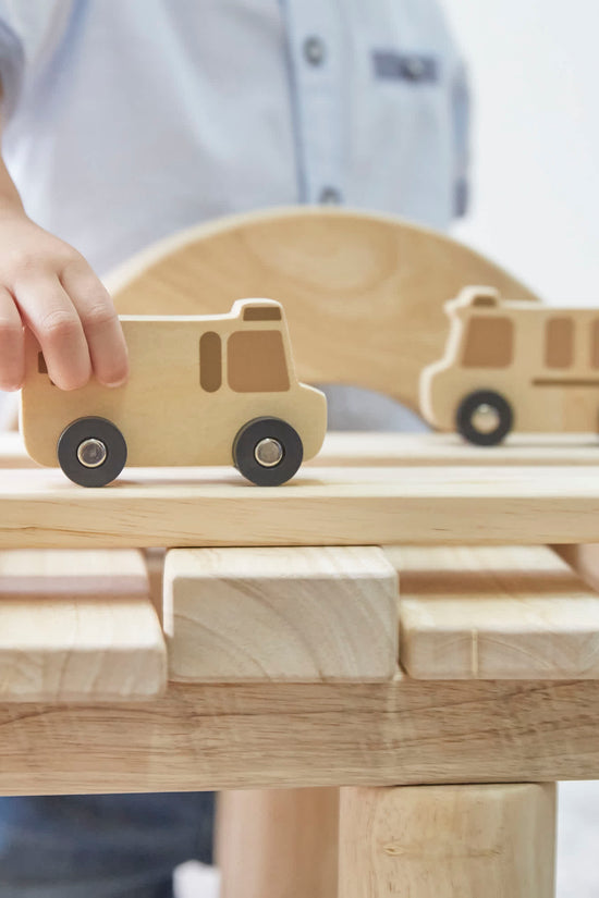 Mini Wooden Trucks - Set of 10