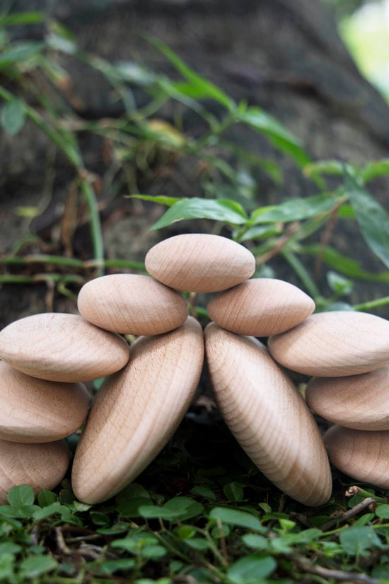 Wood Stackers - River Stones