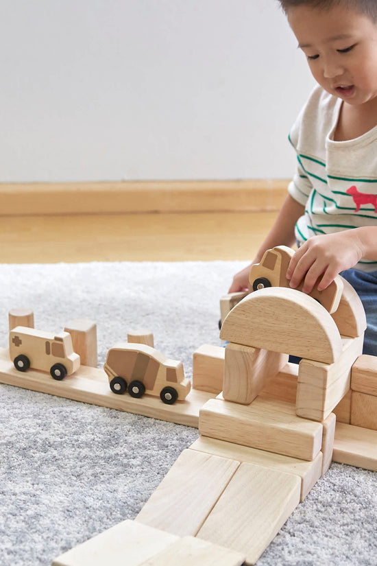 Mini Wooden Trucks - Set of 10