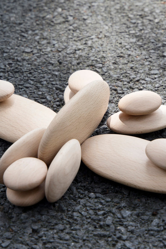 Wood Stackers - River Stones