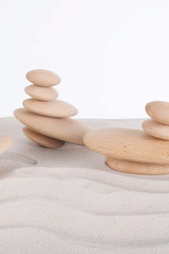 Wood Stackers - River Stones