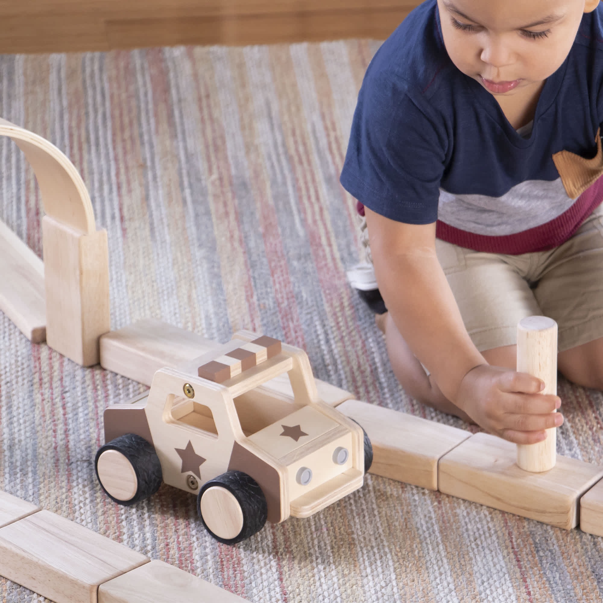 Wooden Police Car