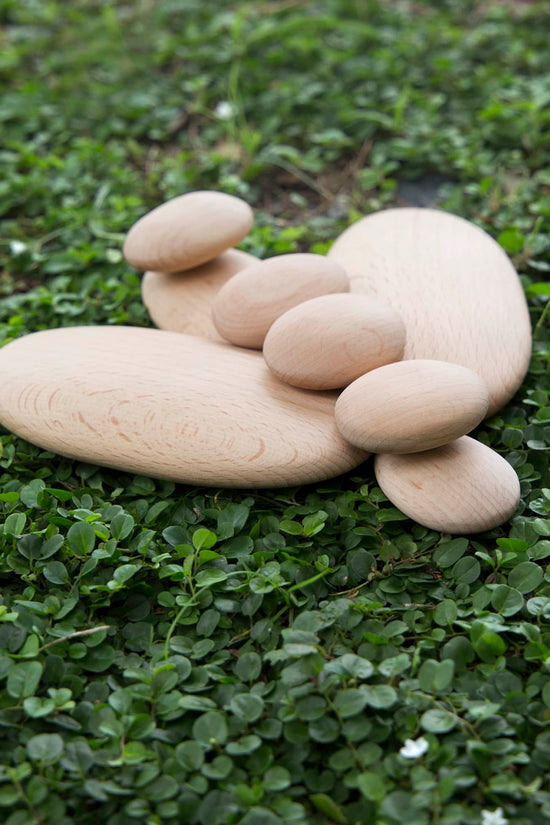 Wood Stackers - River Stones