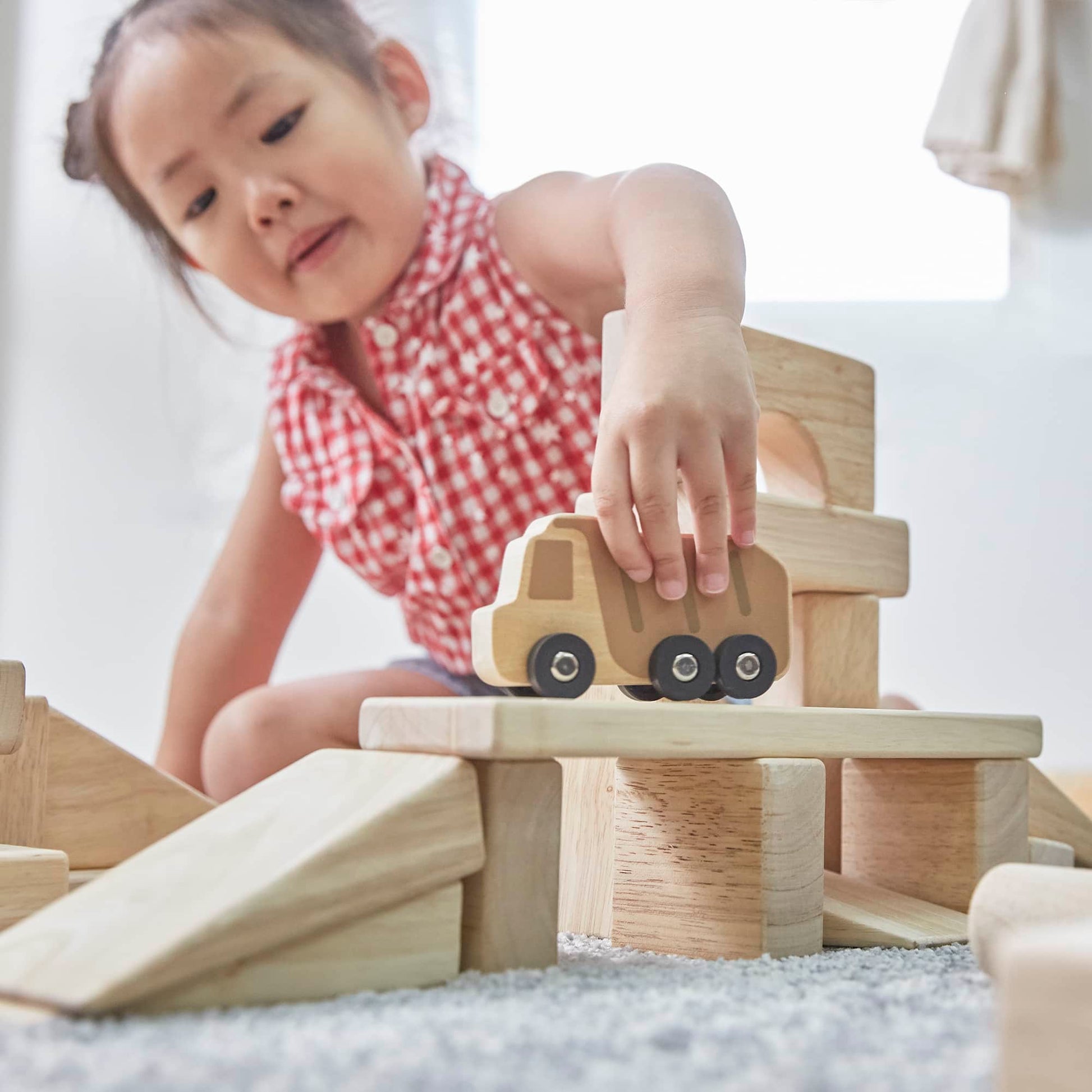 Mini Wooden Trucks - Set of 10