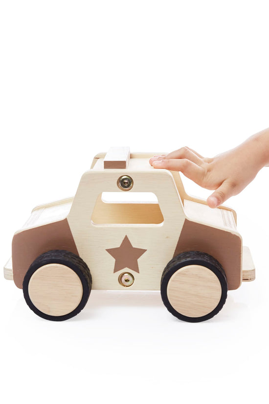 Wooden Police Car