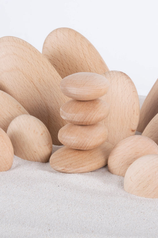 Wood Stackers - River Stones