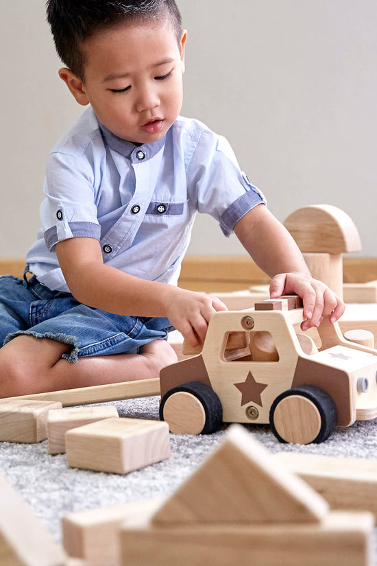Wooden Police Car