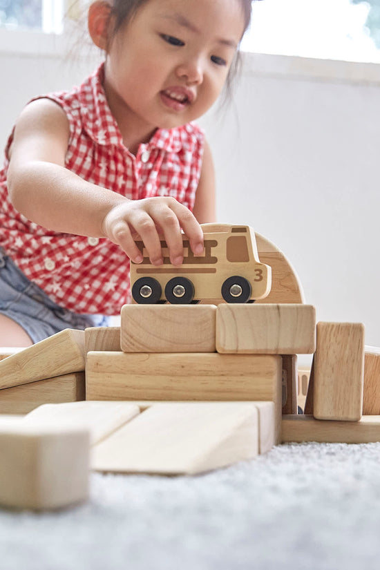 Mini Wooden Trucks - Set of 10
