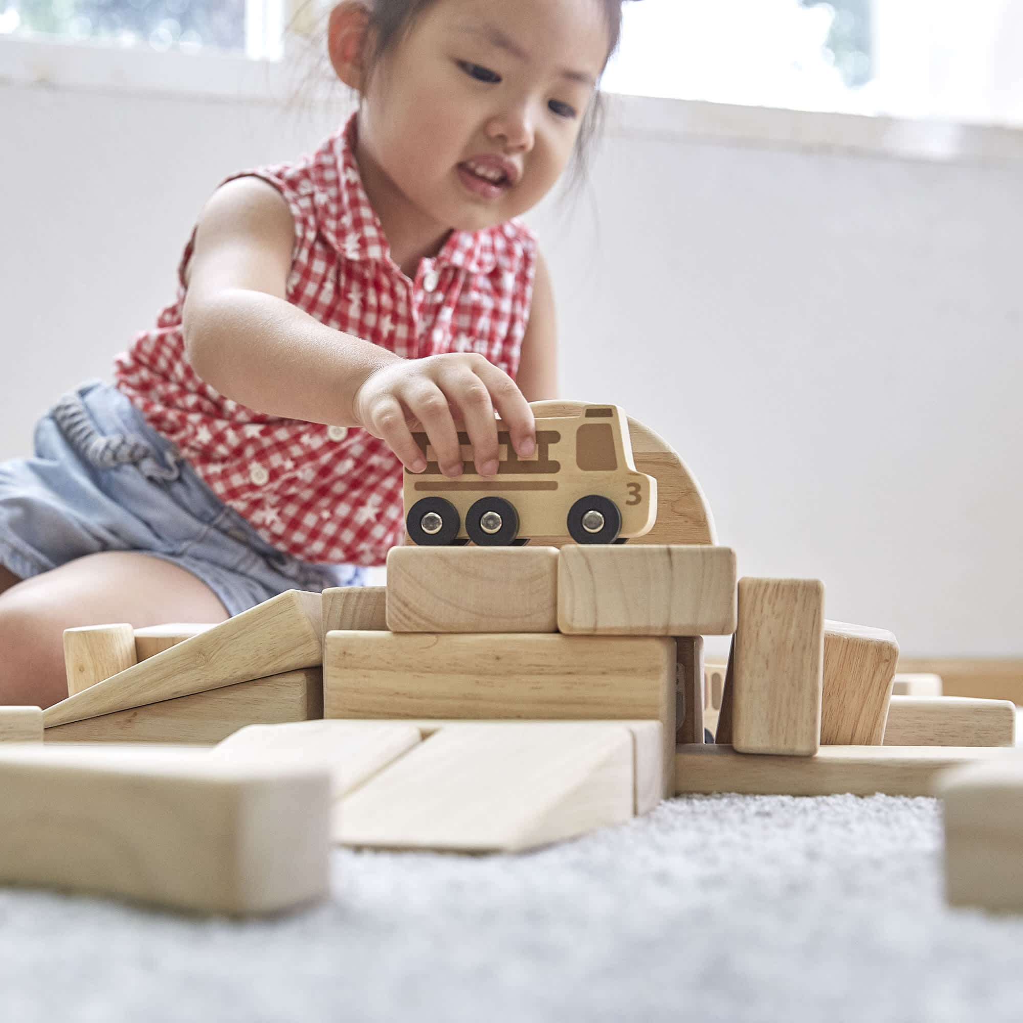 Mini Wooden Trucks - Set of 10