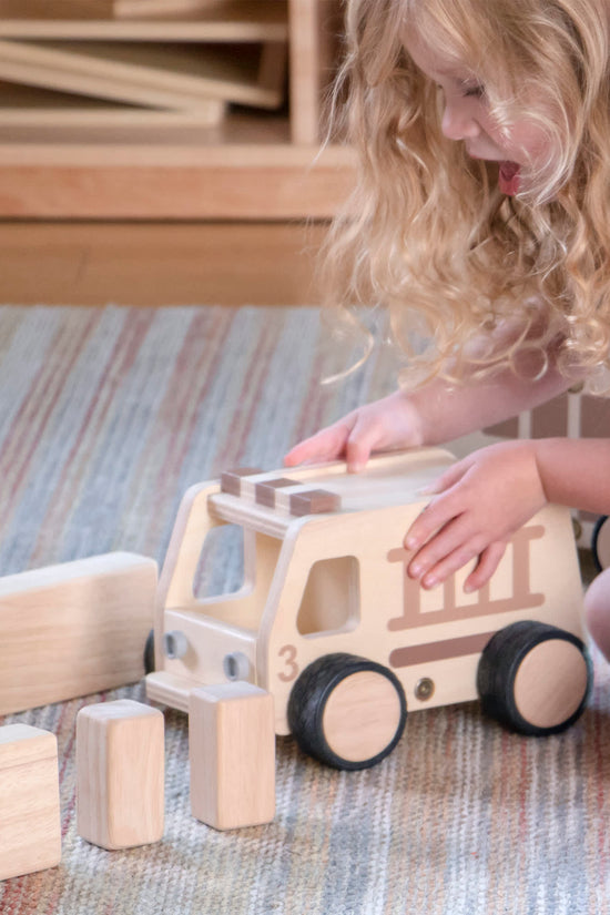 Wooden Fire Truck