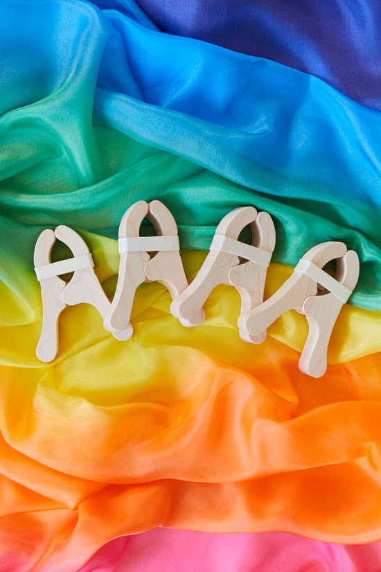 Sarah's Silks Maple Playclips Set of 4