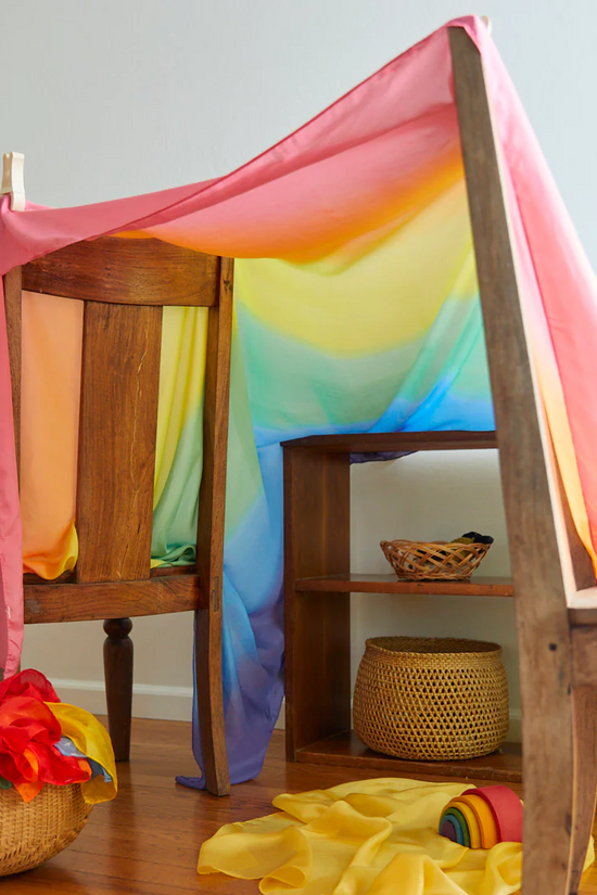 Sarah's Silks Double Rainbow Playsilk