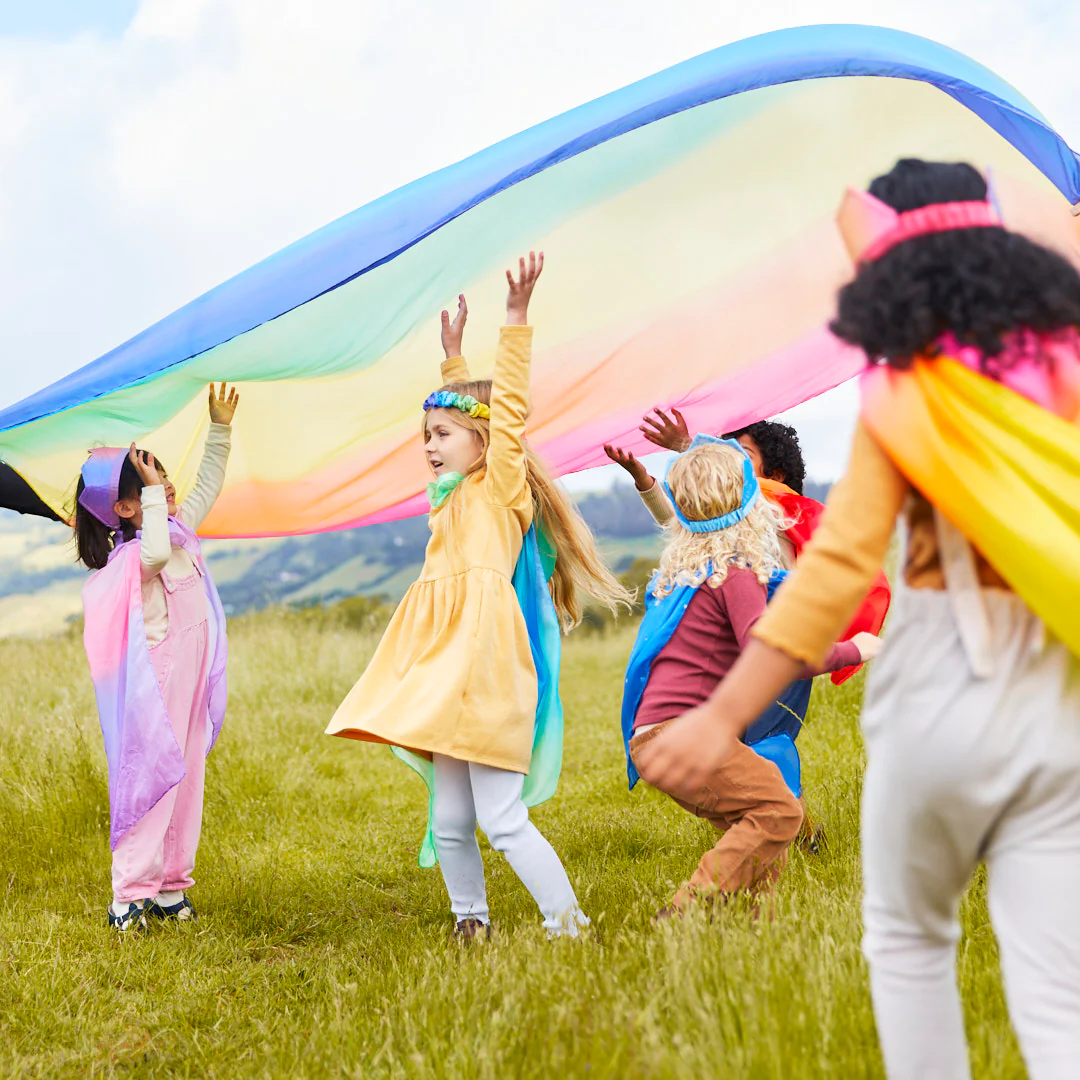 Sarah's Silks Double Rainbow Playsilk